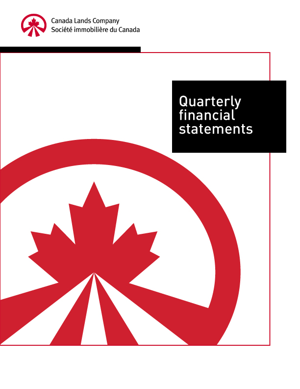 Quarterly financial statements cover